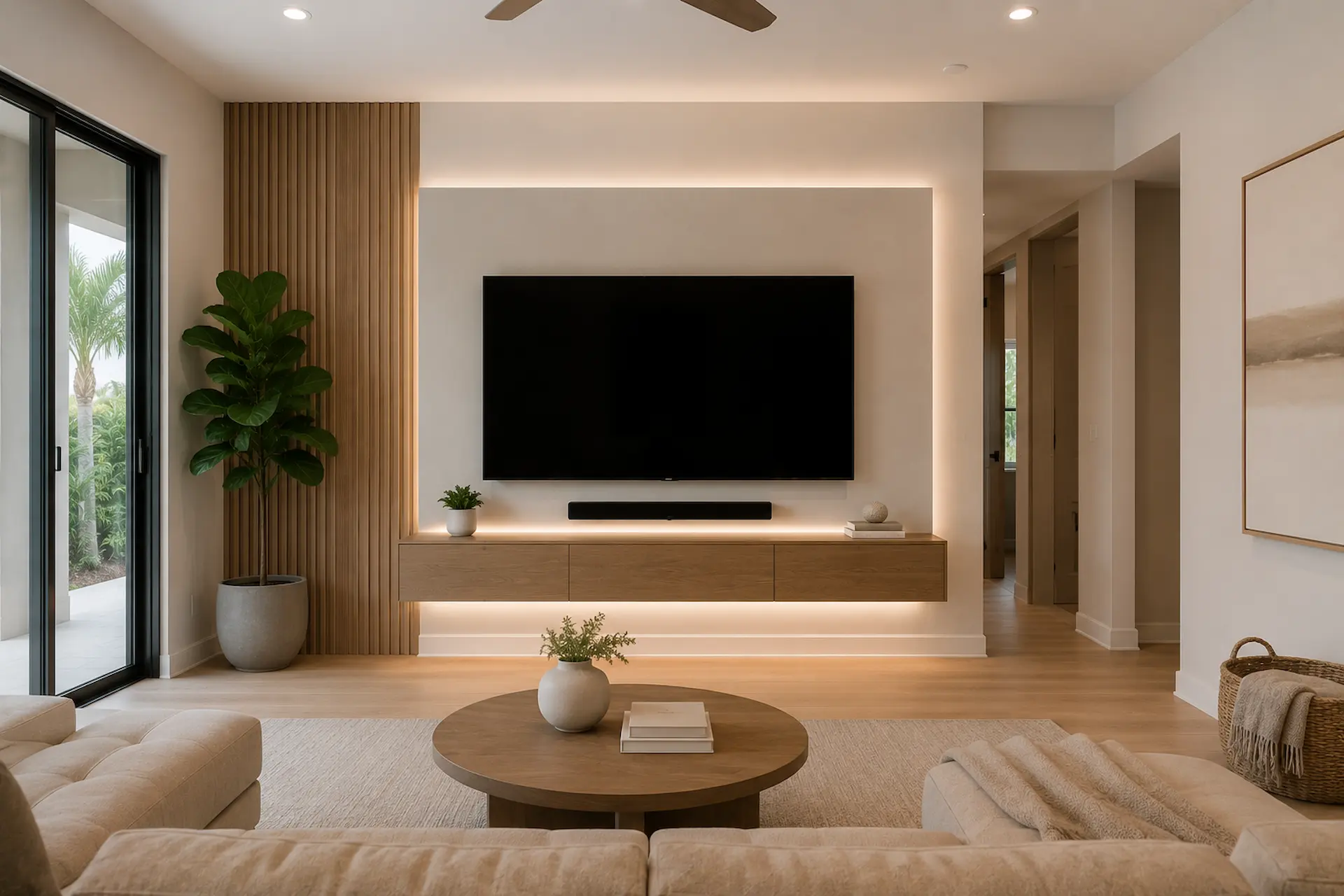 TV Mounting & Feature Walls in Sarasota, Bradenton and Lakewood Ranch