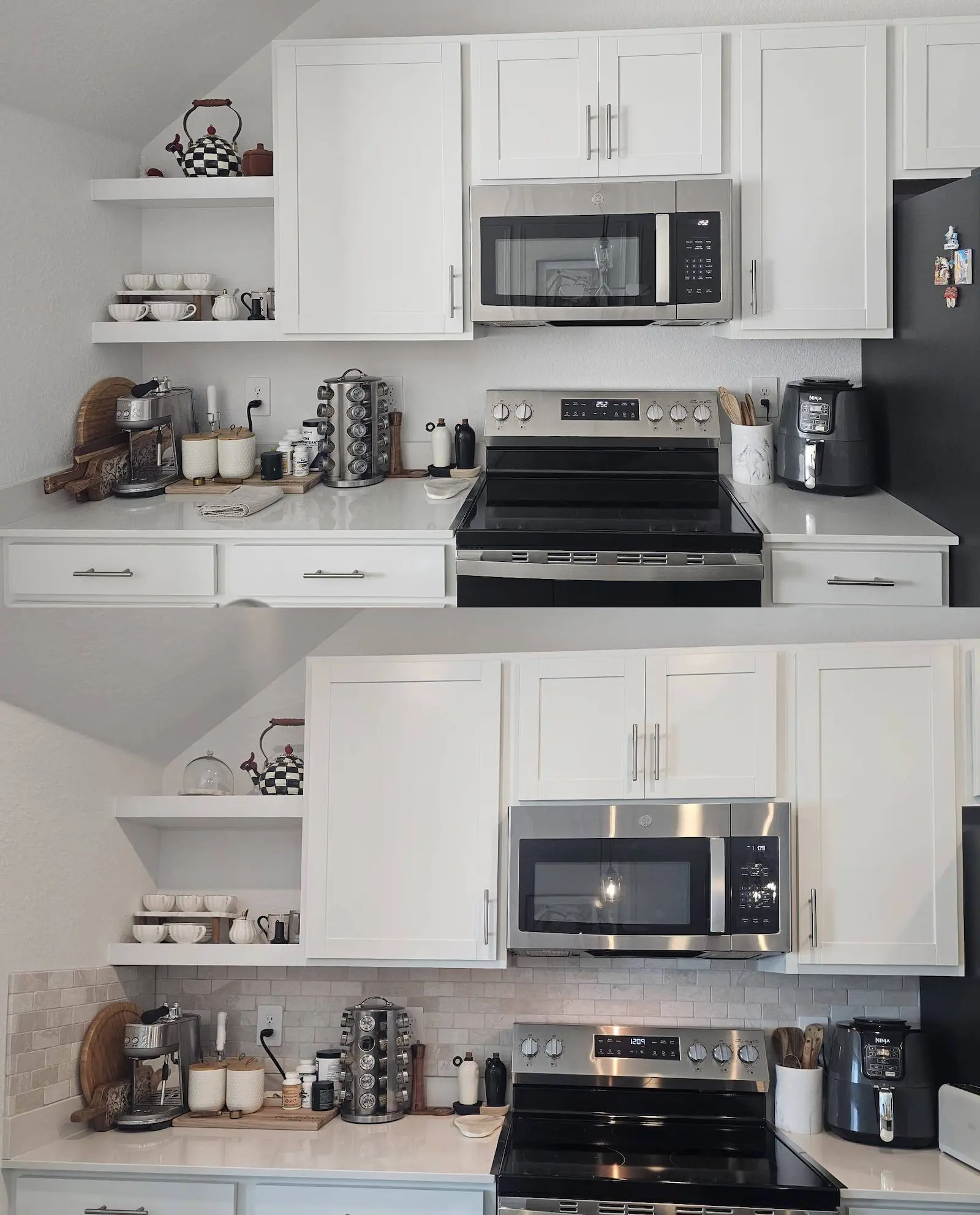 Full kitchen countertop and interior update progression, Lakewood Ranch FL