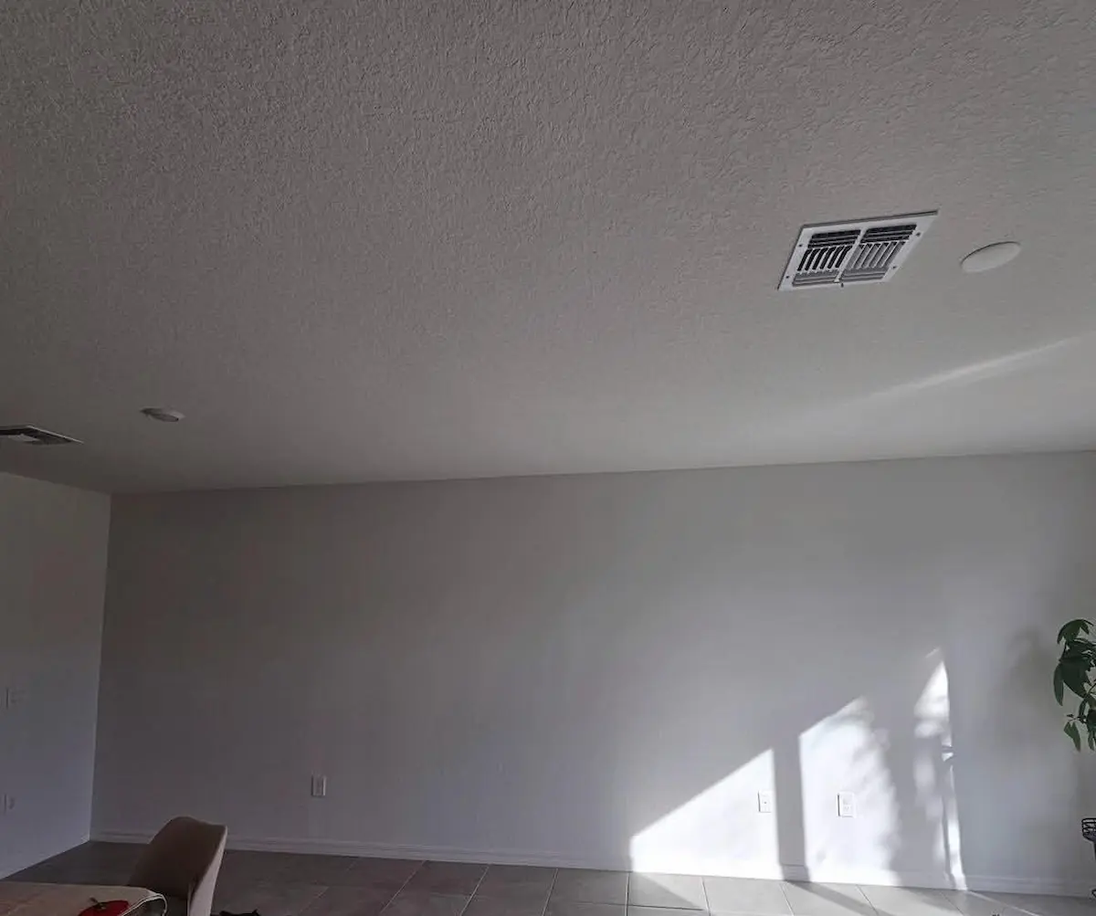 Living room before a complete home interior update project in Sarasota, Florida